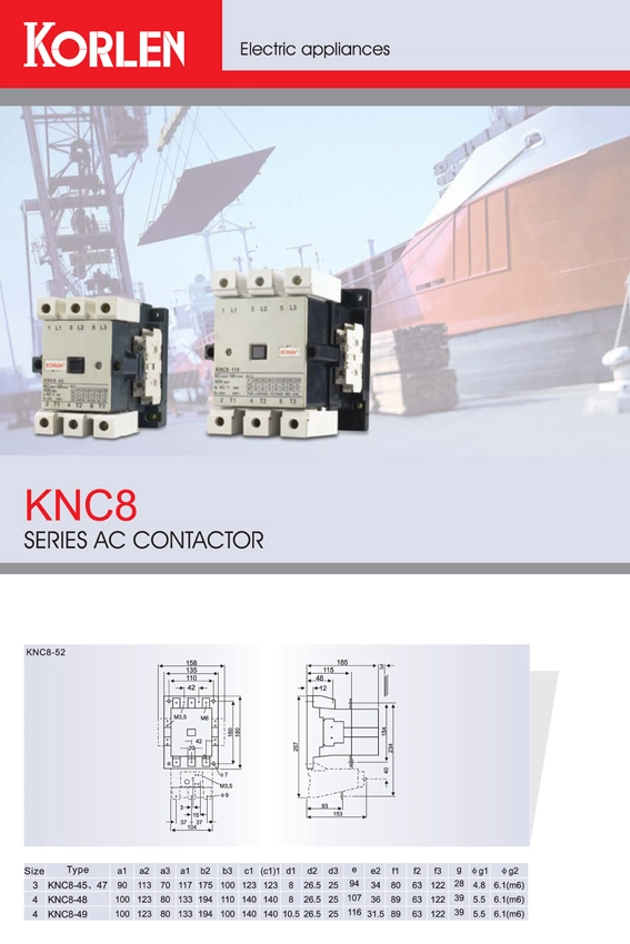 Electrical Schneider Magnetic AC Contactor Knc8